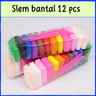 GROSIR Mainan Edukasi Anak Plastisin Lilin Mainan Clay Polymailer Isi 12 Pcs Free Pisau Mainan/Mainan Anak isi 12pcs / Mainan Edukasi Lilin anak / Polymer Clay 12 pcs / Mainan Anak clay isi 12 Warna