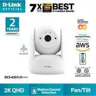 D-Link 2K Pan & Tilt Wi-Fi Smart Cloud Security IP Camera with Free Cloud DCS-6501LH