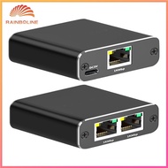 Ethernet Splitter 1 To 2 1000Mbps Internet Cable Splitter Gigabit RJ45 LAN Network Extension LAN Spl