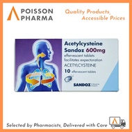 (Bundle of 2 boxes) Acetylcysteine Sandoz 600mg  | FREE DELIVERY