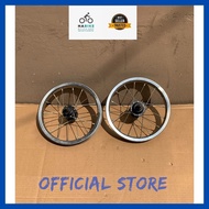 Velg jadi roda sepeda set ukuran 12 wheelset sepeda 12 velg besi
