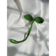 LEAF SPROUT CROCHET | CUTE BOOKMARK | NCT HEADPHONE SPROUT