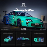 TOYOTA TIME MICRO 1/64 SUPRA A80Z FALKENTOYOTA