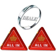 【Direct from Japan】ALL IN Button Dealer Button Texas Hold'em Poker Set Poker Chips Poker Red Crown D
