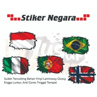 HD World Country Flag Stickers | Country Flag Sticker | International Flag Collection Decoration