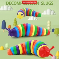SMARTSIMPLE 3D Emulation Worm Fidget Toy Slug Articulated Realistic Insects Toy Fun Crawling Sensory