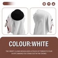 Halloween Terrifier Mask Clown Mask Scary Joker Costume Halloween Horror Creepy Mask for Adult Men W