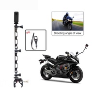 Aluminum Alloy Monopod Motorcycle Bicycle Ride Shooting Hidden Selfie Stick for Insta360 go 2 One R X2 GoPro Hero 9 Camera Accessories
