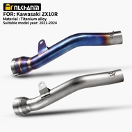 Motorcycle Titanium link pipe for Kawasaki Ninja ZX10RR ZX-10R ZX10R ZX-10r exhaust middle pipe 2021