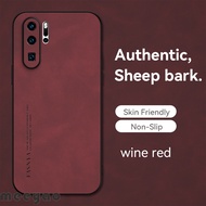 เคส Huawei P30หนังนิ่ม P30Lite P30Pro ปกป้องกล้องของแท้ปลอกหนังแกะสุดหรูสำหรับ Huawei P30 Pro P30 Li