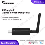 SONOFF ZBDongle-P Smart Zigbee Gateway Zigbee 3.0 USB Dongle Plus พร้อมเสาอากาศภายนอก SMA รองรับ ZHA