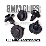 8mm Car Universal Bumper Clips Fender Liner Clips Engine Under Cover for Avanza Wigo Vios Mirage