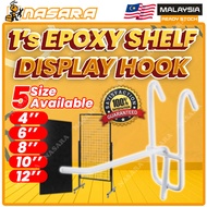 Nasara 1 Pcs Epoxy Display Panel Shelf Holder Hook Racks Hang Storage Retail Shop Peg Hooks / Cangkuk Rak Kedai