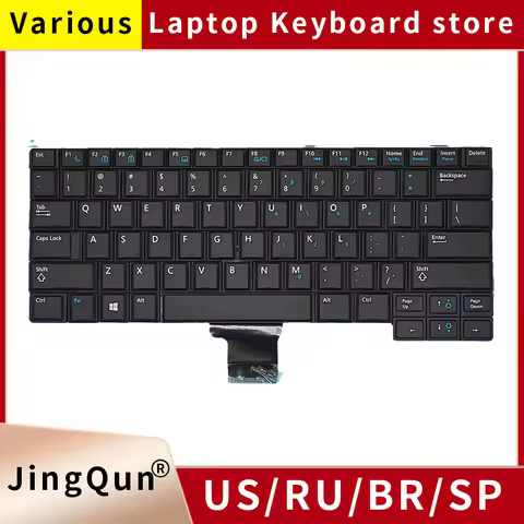 New US/English Laptop Keyboard For Dell Latitude E7440 E7420 E7240 E7420D 00K1C8 V141025AR1 NSK-LD0B