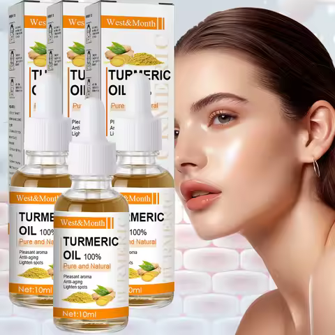 Turmeric Face Whitening Serum Dark Spot Corrector Serum Facial Brighten Moisturizing Nourish Cur-cum