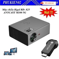[ Genuine ] Rigal RD-825 Projector Combo with wifi, bluetooth with built-in 1080P speaker + ANYCAST 
