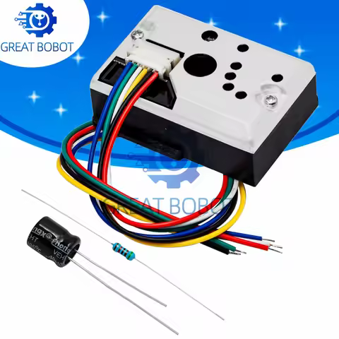 BS Compact Optical Dust Sensor: Compatible with GP2Y1010AU0F & GP2Y1010AUOF, Smoke Particle Sensor w
