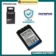 Proocam Olympus Battery Li-12B/Li-10B Battery for Olympus D-590 IR-500 300 400 500
