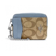 กระเป๋าใส่บัตร COACH C0058 ZIP CARD CASE IN SIGNATURE C