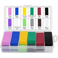 300PCS Flat PVC Heat Shrink Tubing Battery Wrap for 1x 18650 Battery