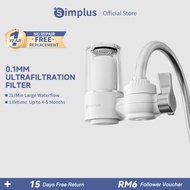 Simplus Tap Water Purifier|0.01µm Ultrafiltration Filter|2L/Min Large Waterflow|7Layer Filtration|Li