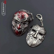 TGHB3.5 Ready stock Painting Rivers Lake Bad Person Mask Keychain Pendant Peripheral Metal Alloy Bad