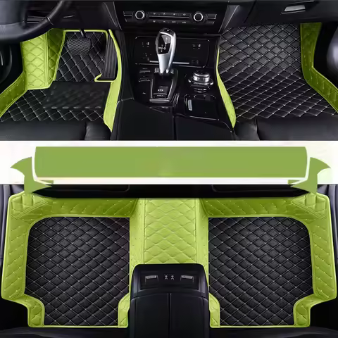 Custom Leather Car Floor Mat For BMW Series 1 E87 F20 E82 E88 i4 2007 2008 2009 2010 2011 2019 2020 