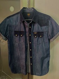 Lee 牛仔 短袖恤衫 Denim western shirt 非 同類 牛 Levis Evisu Momotaro Jelado Samurai  Buzz Rickson  Lewis  Lev