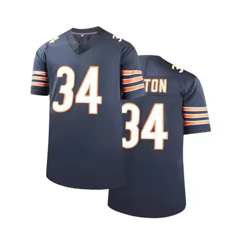 Men's Classic American Football jersey V-neck T-shirt Summer Sports Training Rugby jersey Short Slee