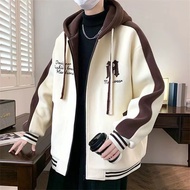 [M-8XL] New Style Large Size Fashion Jacket Men Hoodie Baseball Uniform Jacket Top Women