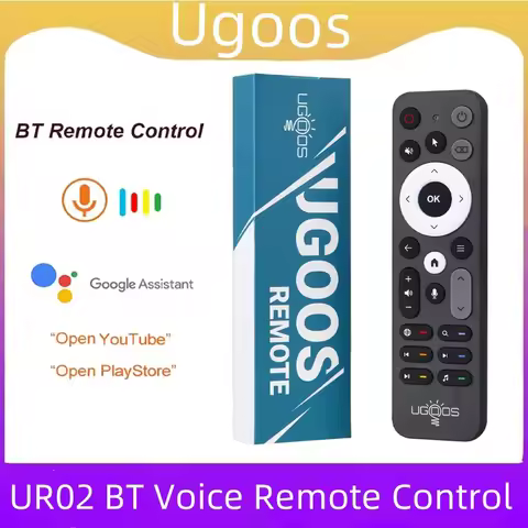 UGOOS UR02 BT Remote Control Voice Control Replacement for Ugoos TOX1 TOX3 TOX4 AM8 PRO AM6B PLUS X4