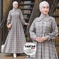 Gamis Kotak-Kotak Katun Tartar || Tartar Dress By Ori Naura