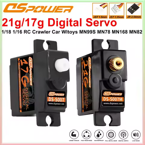 DSPOWER 17g 21g Digital Servo 4.2KG Metal Gear Motor for 1/16 1/18 RC Crawler Car HYPER GO WLTOYS 14