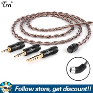 TRN RedChain Earphone Cable Silver-Plated Copper OFC Upgrade Earbuds Line S/C Pin Headphone Wire Wit