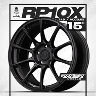 15" | 2pcs | RAXER RP10X Flow Formed Light Weight Wheels |4x100