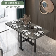 Dining Table Foldable Table Rental Room round Simple Rental Room Dining Table Household Small Apartment Rectangular Dining Table