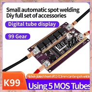 (RFZG) K99 Mini Automatic Spot Welder DIY Kit 99 Gear Adjustment 0.1-0.3Mm Nickel Sheet 18650 Lithiu