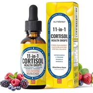 NutraPep Cortisol Detox Liquid Drops for Women Men - Cortisol Reducer Supplement Support Wellness Cl