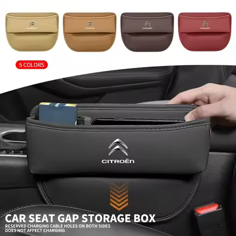 Multifunction Leather Car Seat Gap Storage Box For Citroen C1 C2 C3 C4 C5 C6 C8 C4L DS3 DS4 DS5 LS D