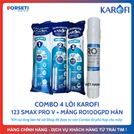 Combo 10 Lõi Lọc Karofi Model KAQ-X16 Sử Dụng 123 Smax Pro V Màng RO 100GPD Purifim Hàn Và Bộ Hiệu S