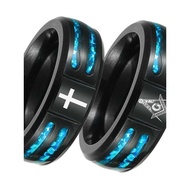 Cross HUI ring ring Men Large Size Hand Jewelry Jewelry ring Imitation Opal Oversized Size 15