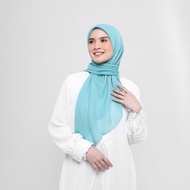 Elzatta Hijab Kerudung Jilbab Segiempat Segi empat Motif embos Scarf Obelia Waliyah