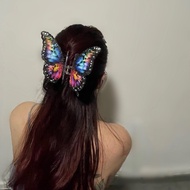 [ PIXYLAB ] Rainbow Butterly Butterfly Hair Clip Jumbo 3D AestheticsWanita Jedai Hercules Croquettes