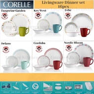 Corelle livingware set 16pcs dinnerware set new design