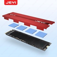 JEYI ฮีทซิงค์ M.2 SSD 2280 SSD คูลเลอร์อลูมิเนียมสองด้านระบายความร้อนพร้อมแผ่นซิลิโคนความร้อนสำหรับ