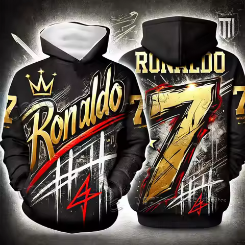 2025 Special Edition Hooded Autumn Winter Fashion Ronaldo 7 Sweatshirt Training Uniform Breathable 3