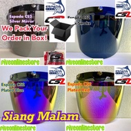 Espada CS2 Original Siang Malam 3 Button Visor Crystal Plated Red Gold / Blue / Dark Grey Smoke MS88