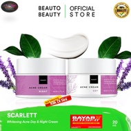 ready!!! Paket Cream Acne SCARLETT WHITENING Original 2 in 1 Day Cream & Night Cream - SCARLETT WHIT