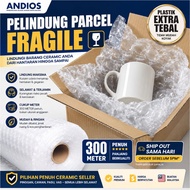 ANDIOS Air Bubble Plastik 300meter Ceramic Seller Fragile Packing Material Plastic Pillow Angin 300m