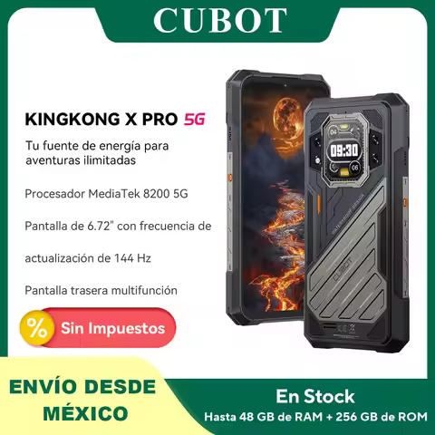 [Shipping from Mexico] Cubot smartphone 5g KINGKONG X PRO, Dimension 8200, 4nm, 3.1GHz, 6.72-inch 14